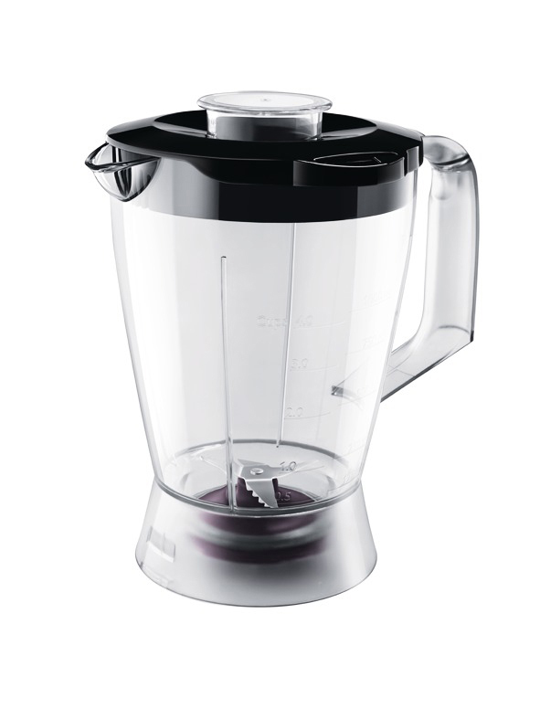 PHILIPS HR7762/90 Kompaktküchenmaschine Schwarz (Rührschüsselkapazität: 2 l, 750 Watt)