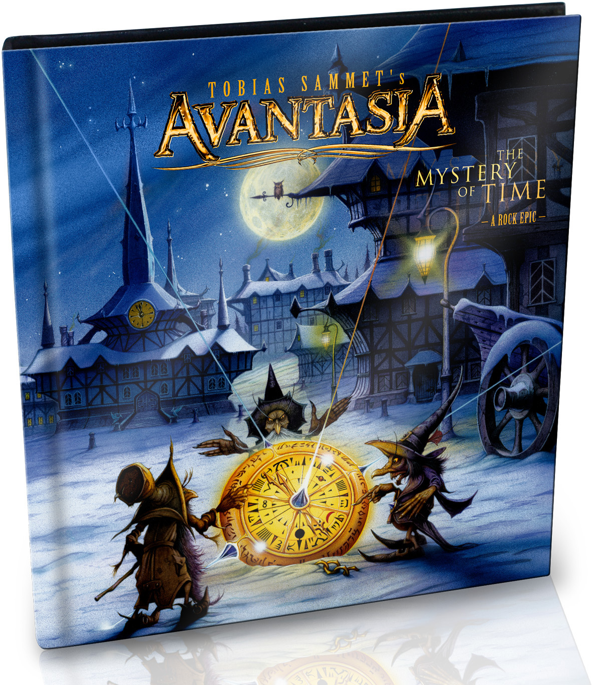 Buchcover mit Fantasy-Kunst, Titel: Avantasia, von Tobias Sammet.
