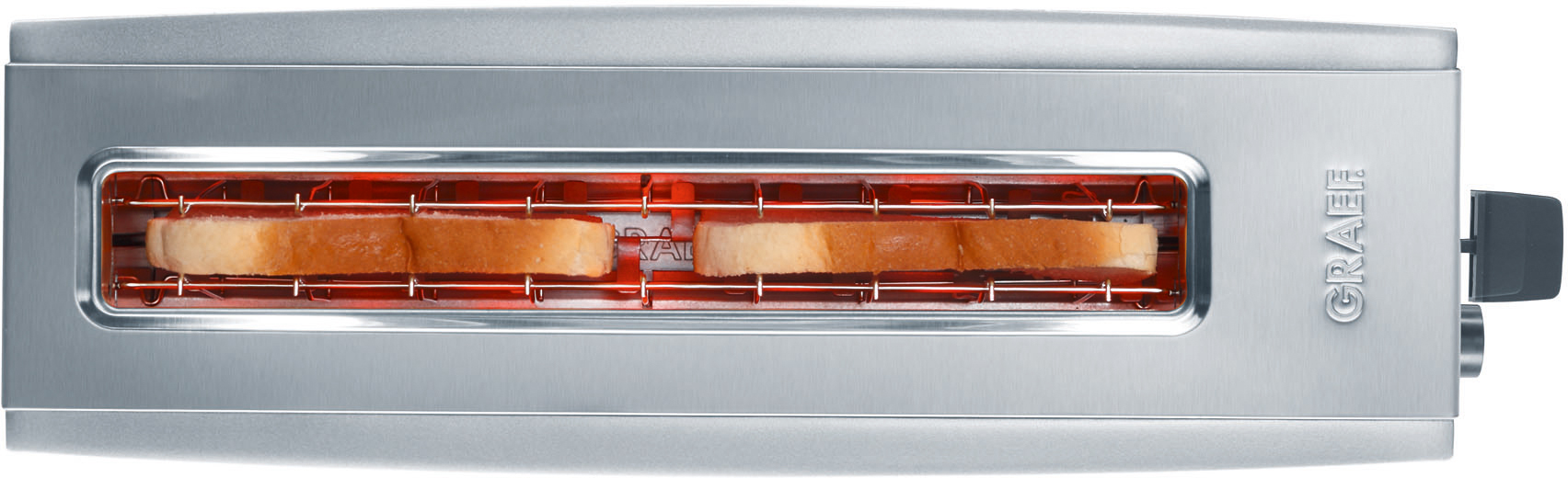 GRAEF Toaster Toaster TO 90 Toaster (Silber, 880 Watt, Schlitze: 1)