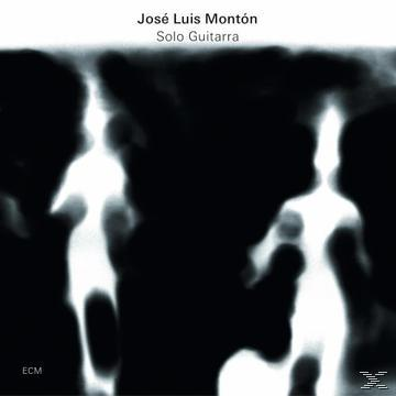 Album borító, absztrakt fekete-fehér kép, 'José Luis Montón Solo Guitarra' felirattal.