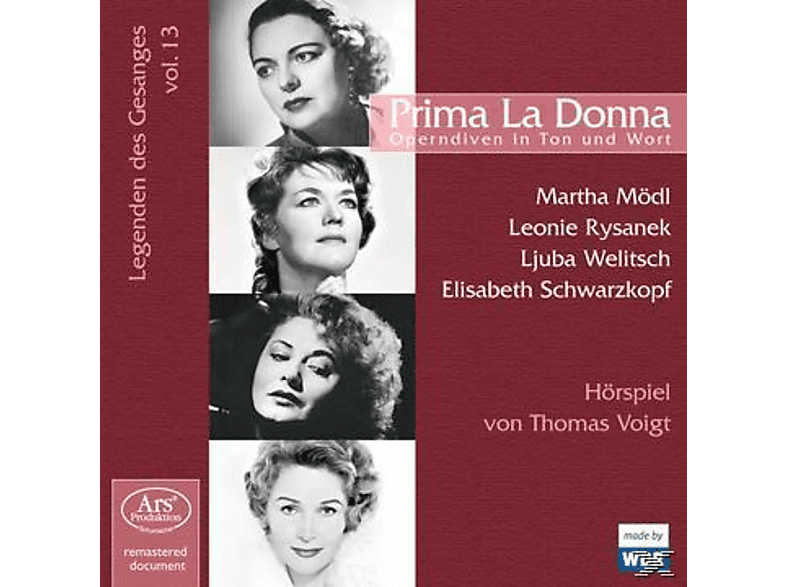 Thumbnail - Elisabeth Schwarzkopf, Leonie Rysanek, Ljuba Welitsch, Martha Mödl - Prima La Donna Operndiven in Ton und Wort (CD)