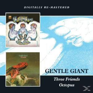 Gentle Giant Albumcover mit drei Figuren.