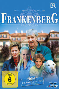 Frankenberg DVD-Cover, eine Familie steht vor einem Haus, mit einem Hund.