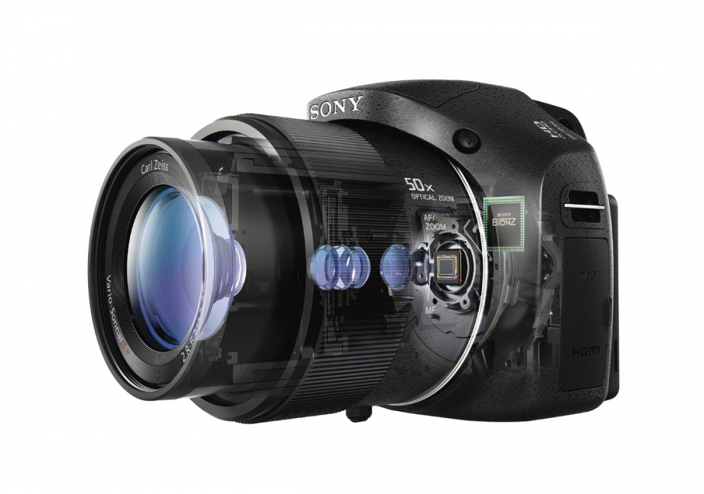 SONY DSC-HX 300 Kompaktkamera Schwarz, 50x opt. Zoom, TFT-LCD