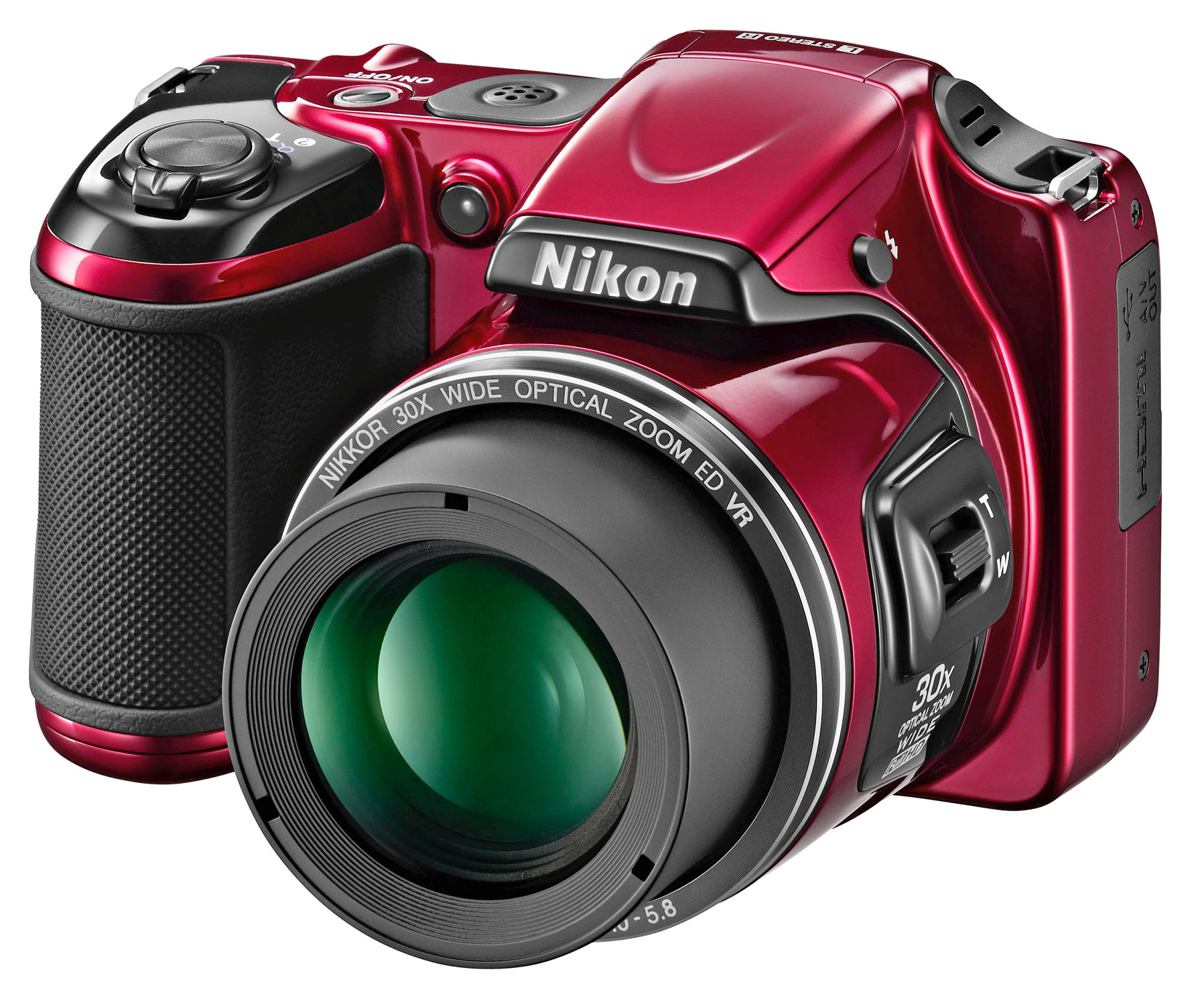 NIKON Coolpix L820 digitális fényképezőgép vörös