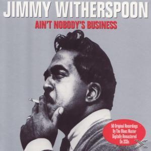 Album borító Jimmy Witherspoon-nal. Cigarettázik. A cím: 'Ain't Nobody's Business'.