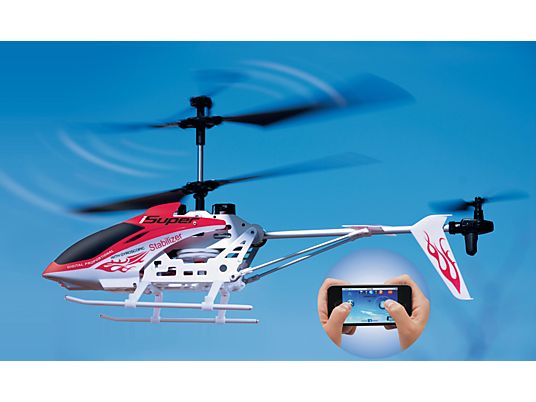 WIRELESSINPUT iSuper iHeli 032 - Appgesteurter Helicopter (Weiss/rot)