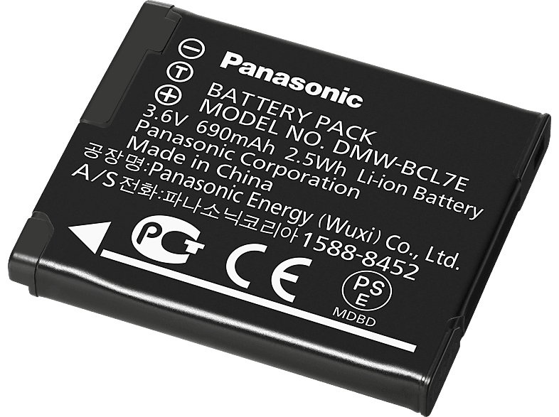 PANASONIC DMW-BCL7-E DMW-BCL 690 Volt, mAh Akku, Li-Ion, E 7 3.6