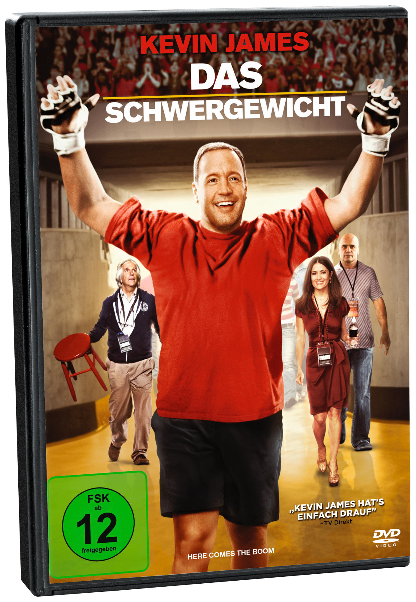 DVD-Cover von Kevin James in einem roten Hemd mit Personen im Hintergrund.