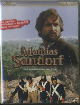 DVD-Cover: Ein Mann vor Soldaten, Titel: Mathias Sandorf. Text oben: Concorde. Home Edition.