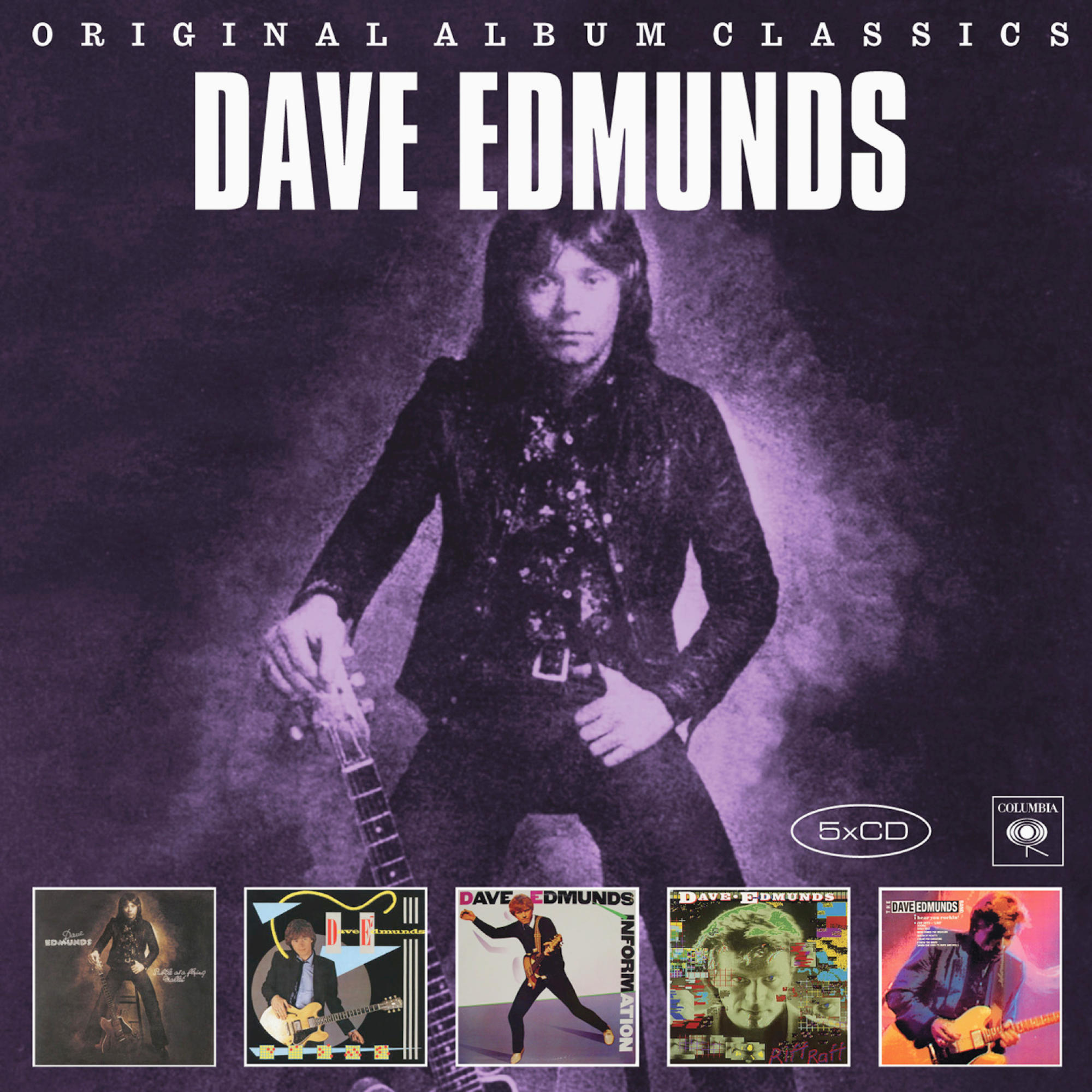 Albumcover von Dave Edmunds mit mehreren Albumcovern unten.