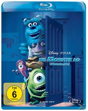 DVD-Cover 'Die Monster AG', Cartoon-Monster schauen aus einer blauen Tür.