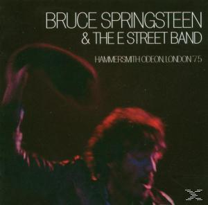 Album borító Bruce Springsteennel a színpadon, piros színpadi fények, sötét háttér, felirat felül.