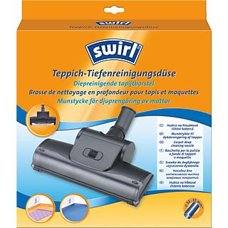 SWIRL Brosse de nettoyage en profondeur pour tapis et moquettes - Tuyau pour aspirateur (Noir)