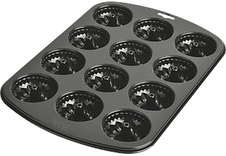 KAISER 12ER Muffin/Gugelhupfform - Gugelhupf Muffinbackform (Schwarz)