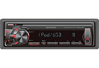 KENWOOD KMM-257 Digital-Media-Receiver mit iPod-Steuerung, FRONT-AUX und USB-Anschluss 1 DIN, 50 Watt