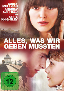 Filmposter. Zwei Personen stehen sich gegenüber. Text auf Deutsch: 'Alles, was wir geben mussten'.