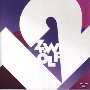 Albumcover, weiße Formen auf lila Hintergrund mit 'Zwolf' darauf geschrieben.