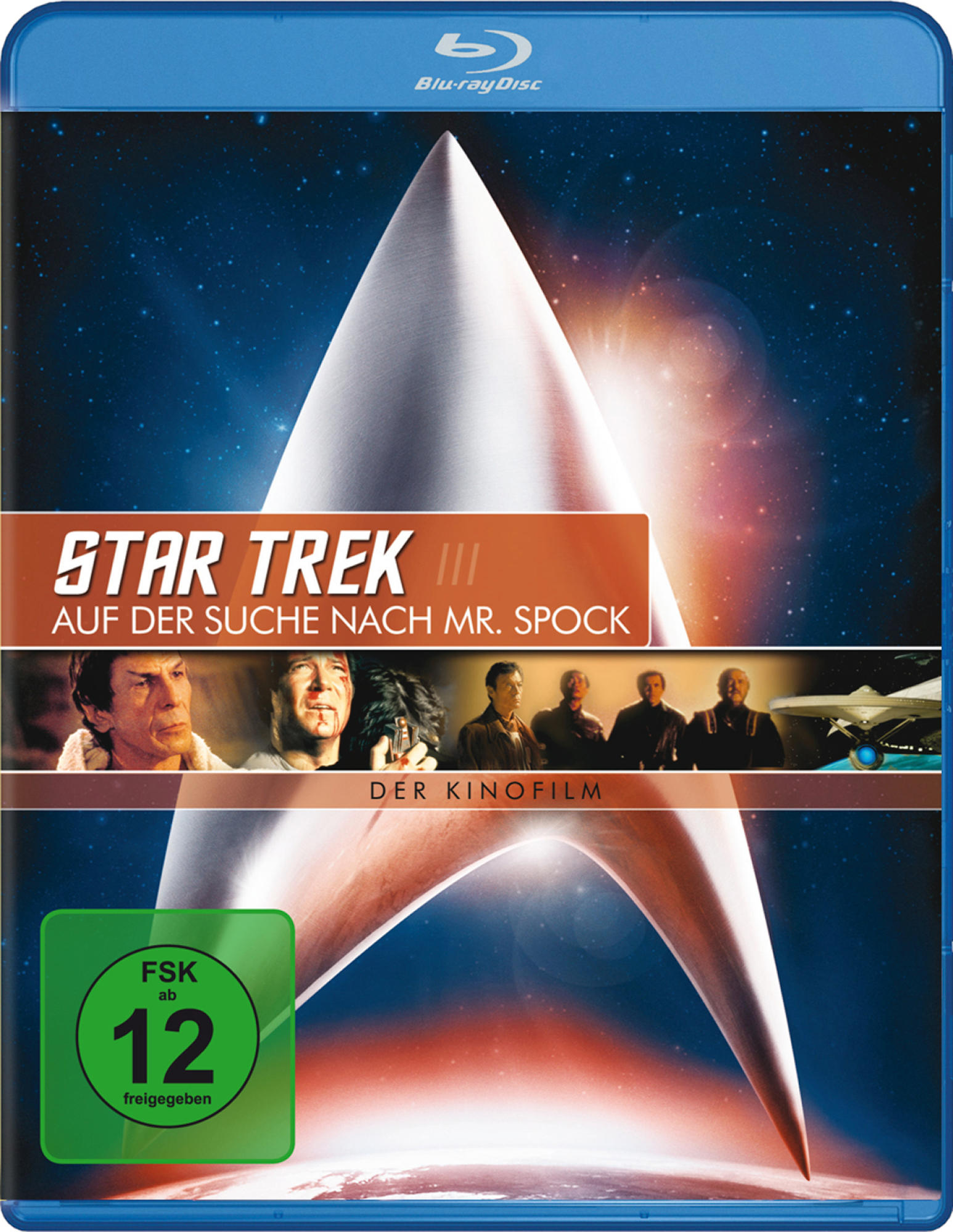 Star Trek III Blu-ray-Cover. Enthält Bilder des Films und das Star Trek-Logo.
