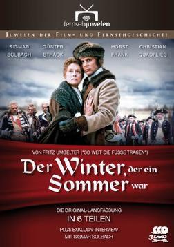 DVD-Cover für 'Der Winter, der ein Sommer war'. Ein Paar umarmt sich vor einer Menschenmenge.