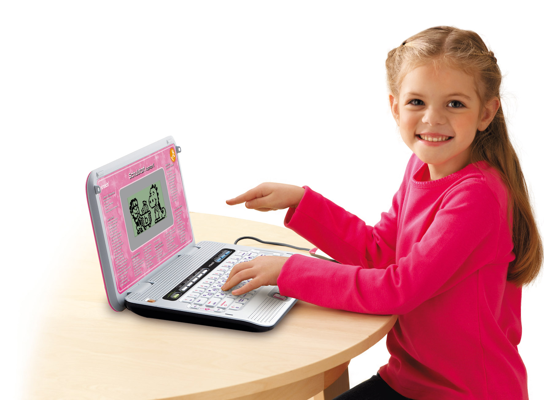 Pink Kinderlerncomputer, E Schulstart VTECH Laptop