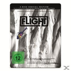 DVD-Cover: Hubschrauber in schneebedeckter Berglandschaft, Text 'The Art of Flight'.