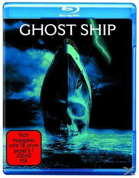 Filmcover: Ein Schiff verwandelt sich in einen Schädel in stürmischer See. Titel: Ghost Ship.