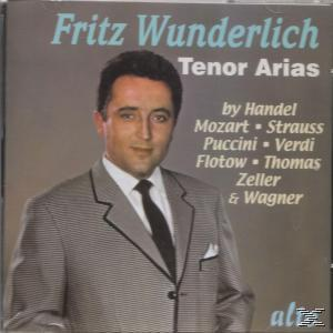 Albumcover: Mann im Anzug. Text: 'Fritz Wunderlich', 'Tenor Arien' und Komponistennamen.