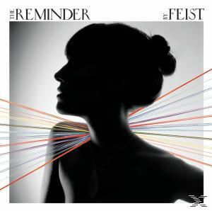 Albumcover von Feist - The Reminder. Zeigt die Silhouette einer Frau mit bunten, nach außen strahlenden Linien.