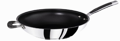 TEFAL E94193 Gourmet Induction Wok (Edelstahl, Beschichtung: PTFE, 30 cm)