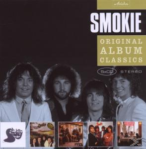 Albumcover mit vier Männern auf dem Cover. Text: "Smokie Original Album Classics".