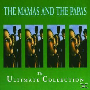 Album borító: The Mamas and The Papas, a zenekar tagjainak négy képe felfelé néz, zöld háttér.