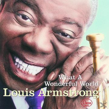 Albumcover von Louis Armstrong, lächelnd, mit einer Trompete.