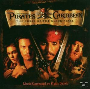 Albumcover mit Titel und Charakteren von 'Fluch der Karibik'.