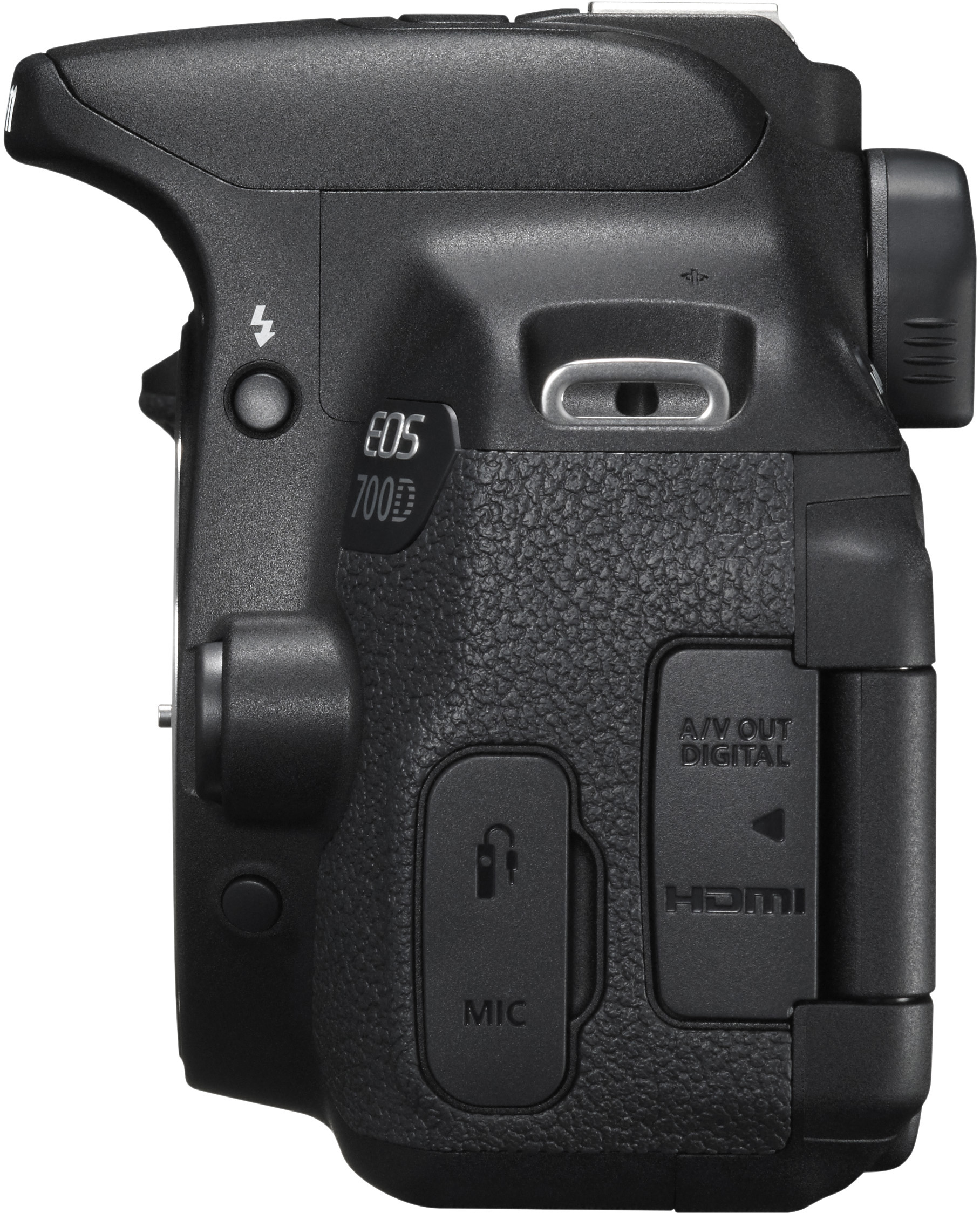 CANON EOS 700D Spiegelreflexkamera, 18 Megapixel, 18-55 mm, 55-250 mm Objektiv, Schwarz