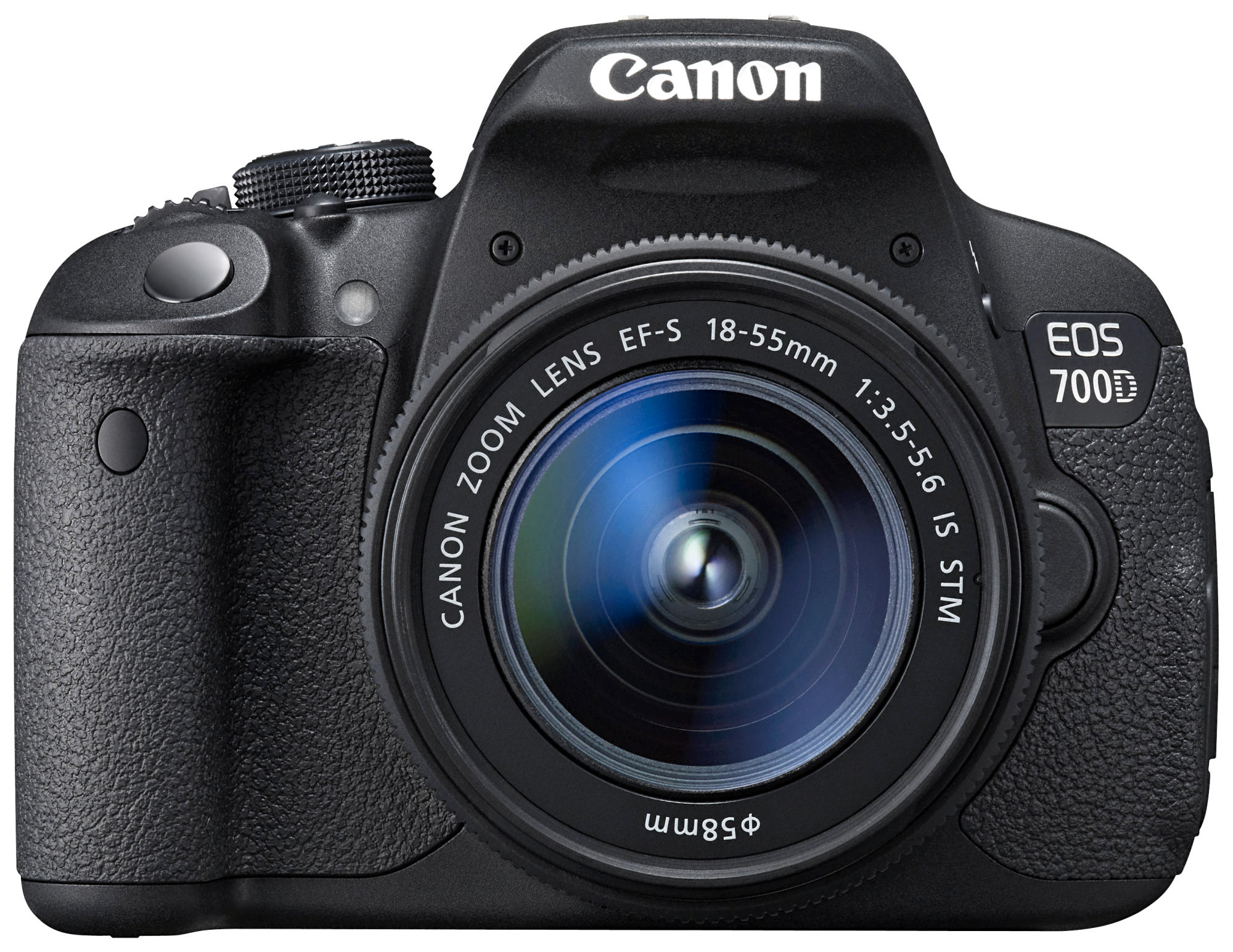 CANON EOS 700D Spiegelreflexkamera, 18 Megapixel, 18-55 mm, 55-250 mm Objektiv, Schwarz