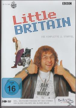 DVD-Cover für Little Britain. Zeigt Matt Lucas und David Walliams mit erhobenen Daumen.