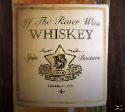 Whiskey-Flaschenetikett mit Text und Sterndesign.