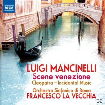Albumcover mit Gondel auf einem Kanal. Luigi Mancinelli 'Scene Veneziane'.