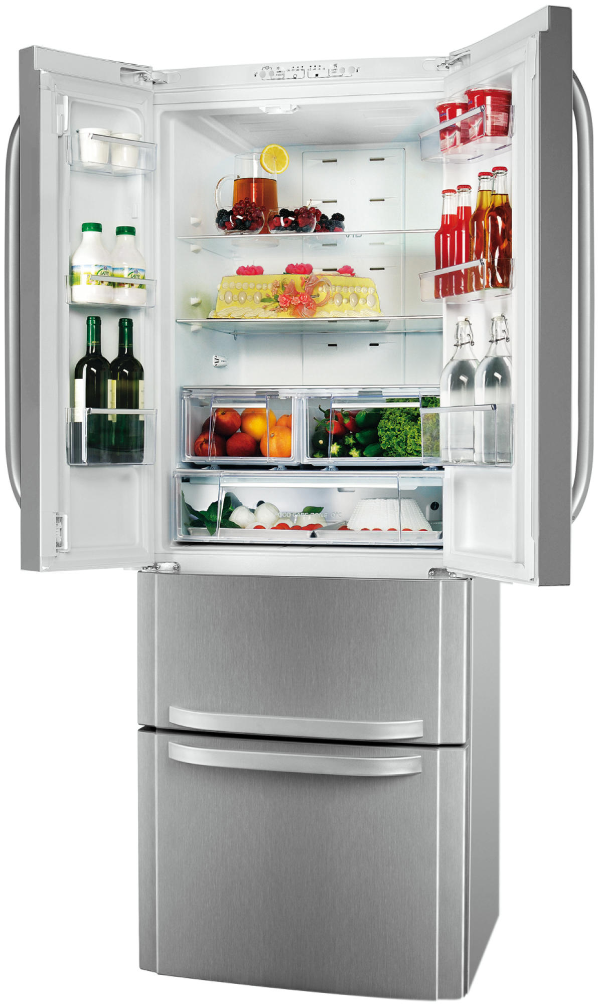 Frigorífico americano - Hotpoint Ariston E 4 D-AAA X No Frost, Ancho 70 cm