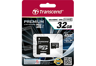 TRANSCEND microSDHC 300X UHS-I CL10 32GB -  