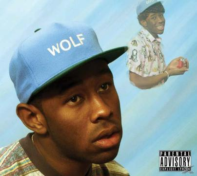 Albumcover: Ein Mann mit blauer Kappe mit dem Wort 'WOLF' und ein kleineres Bild desselben Mannes.