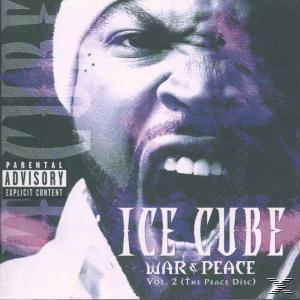 Ice Cube album borítója, a War & Peace Vol. 2 címmel. Komoly arckifejezéssel néz a kamerába.