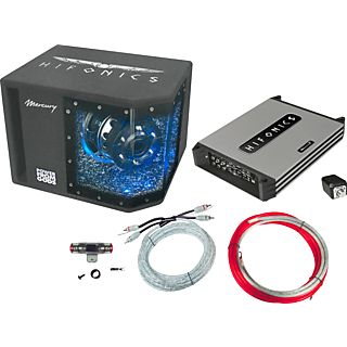 HI FONICS Mercury MBP 1000.4 Subwoofer, 4-Kanal Endstufe Inkl. Kabelkit