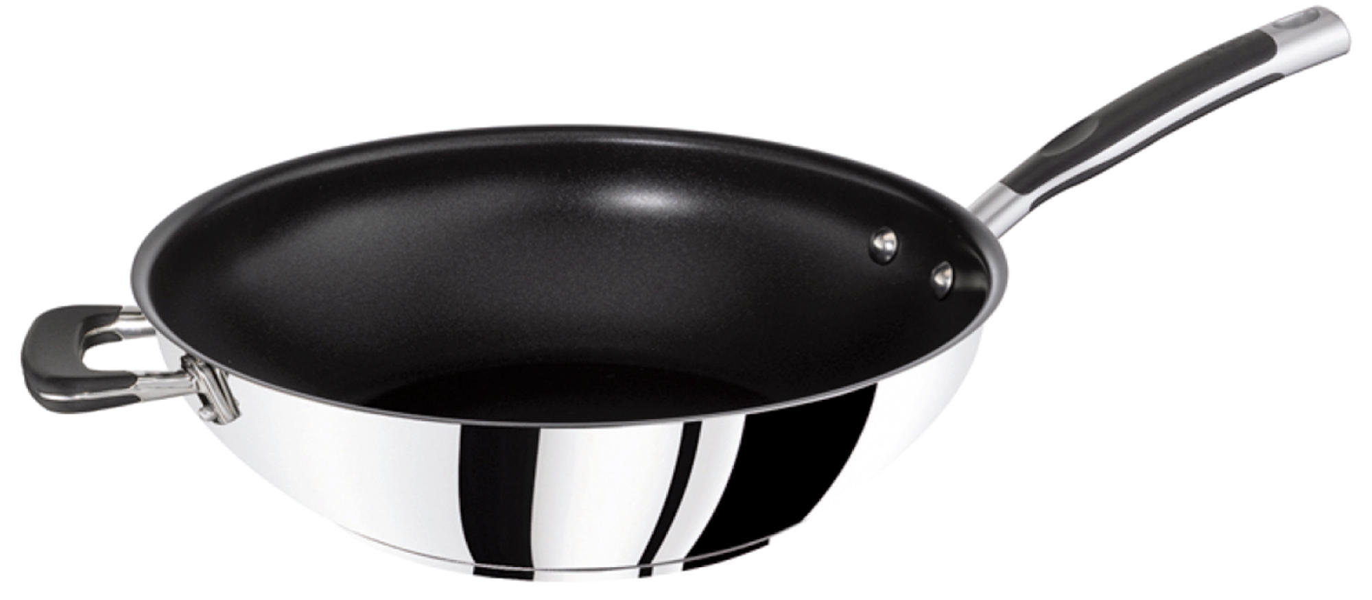 TEFAL E94193 Gourmet Induction Wok (Edelstahl, Beschichtung: PTFE, 30 cm)