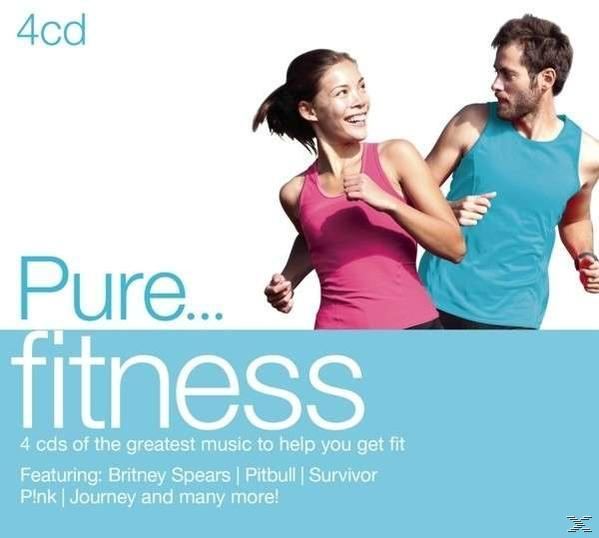 Albumcover: Mann und Frau laufen zusammen. Text: Pure...fitness. Mit: Britney Spears, Pitbull.
