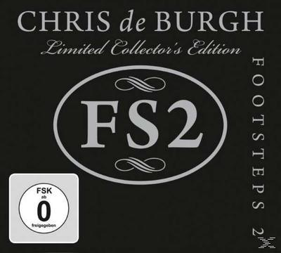 CD-Cover mit dem Text 'CHRIS de BURGH, Limited Collector's Edition, FS2, Footsteps 2.' mit einer FSK 0-Bewertung.