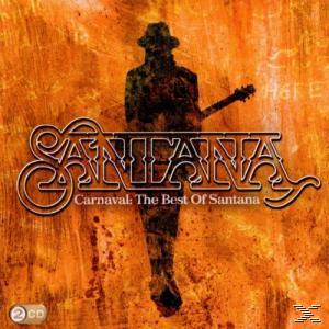 Albumcover mit Santanas Namen und Silhouette eines Mannes mit Gitarre.