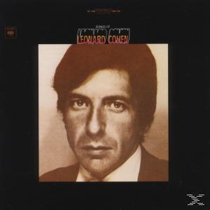 Leonard Cohen Albumcover. Ein Schwarz-Weiß-Porträt des Künstlers mit dunklen Haaren.