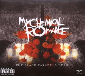 Albumcover mit Gothic-Thema. Text: My Chemical Romance, The Black Parade is Dead!